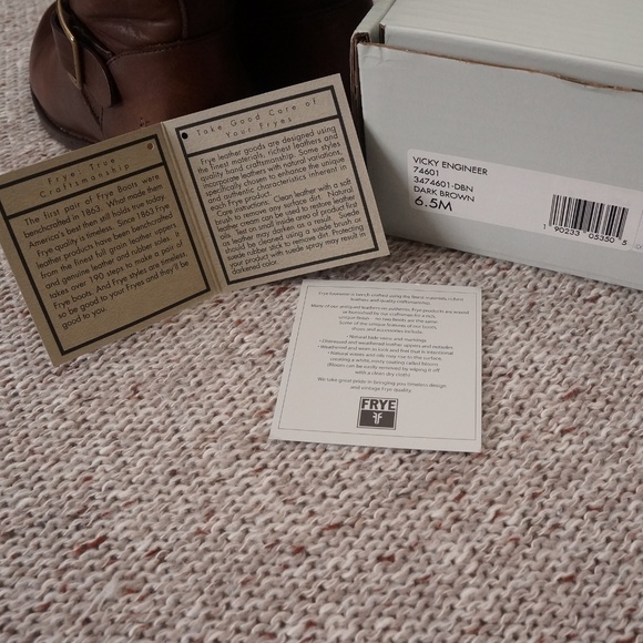 Frye brown Vicky Engineer boots - Picture 8 of 8